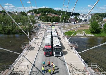 Nowy most w&nbsp;Sanoku przeszedł próby obciążeniowe. Otwarcie coraz bliżej