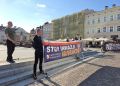 Protest na&nbsp;rynku w&nbsp;Rzeszowie. Sprzeciw wobec polityki migracyjnej