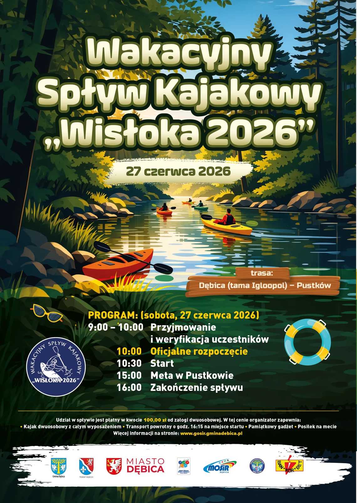 Wakacyjny Spływ Kajakowy „Wisłoką”. Ruszyły zapisy na wydarzenie 2 - Polskie Radio Rzeszów Wakacyjny Spływ Kajakowy „Wisłoką”. Ruszyły zapisy na wydarzenie - Polskie Radio Rzeszów