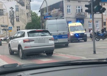 Zderzenie samochodu z&nbsp;motocyklem w&nbsp;centrum Rzeszowa