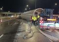 [AKTUALIZACJA] Utrudnienia na&nbsp;A4 w&nbsp;Terliczce mogą potrwać do&nbsp;jutra (11.07). Część turbiny wiatrowej wypadła z&nbsp;ciężarówki