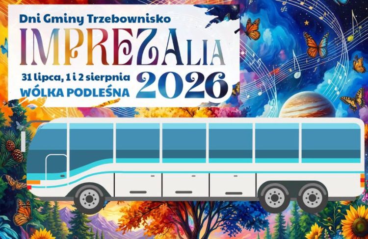Bezpłatne autobusy na&nbsp;IMPREZALIA 2026 w&nbsp;gminie Trzebownisko