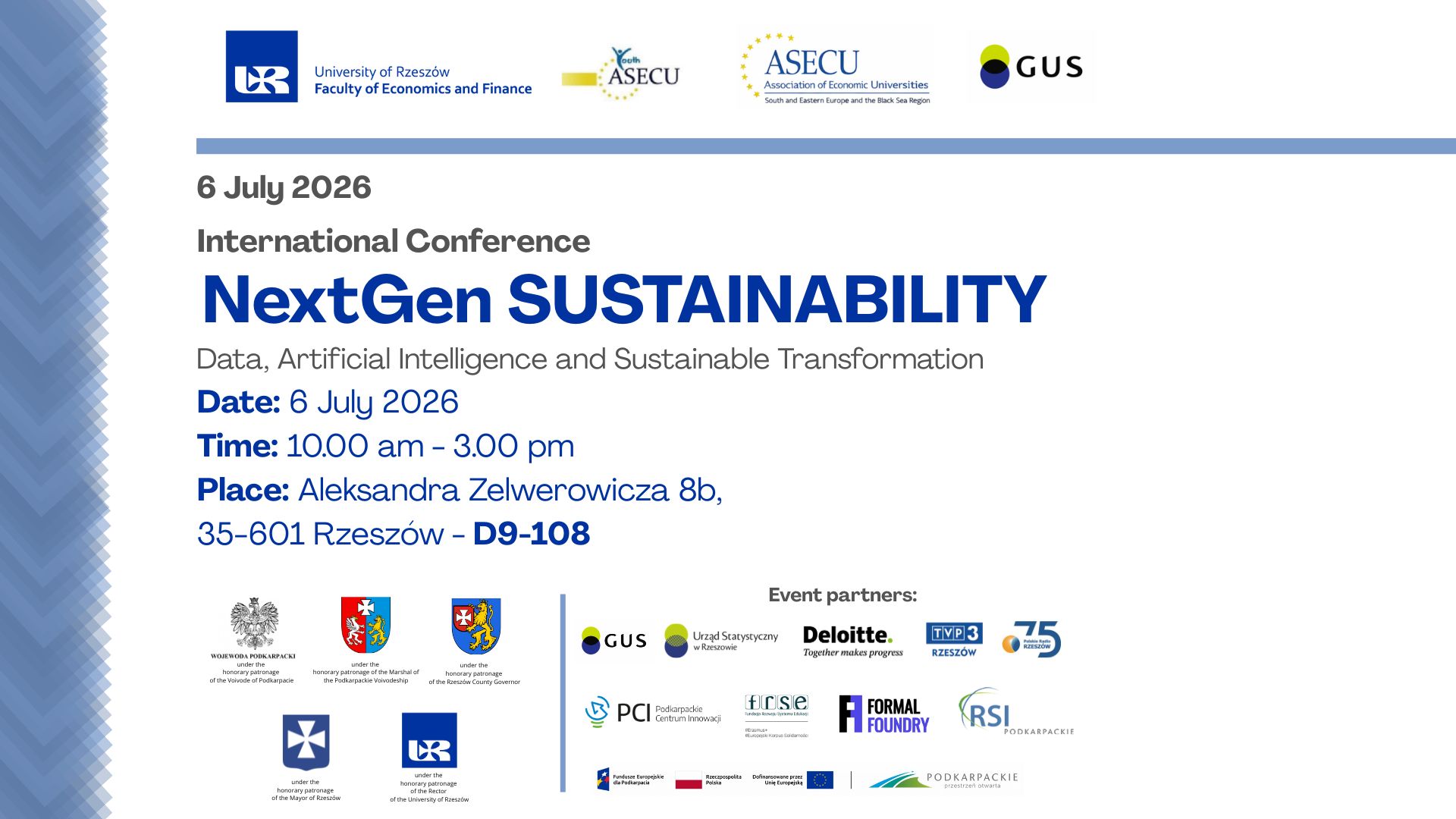 Międzynarodowa Konferencja „NextGen SUSTAINABILITY" na otwarcie 15. Międzynarodowej Szkoły Letniej ASECU w Rzeszowie 67 - Polskie Radio Rzeszów Międzynarodowa Konferencja „NextGen SUSTAINABILITY" na otwarcie 15. Międzynarodowej Szkoły Letniej ASECU w Rzeszowie - Polskie Radio Rzeszów