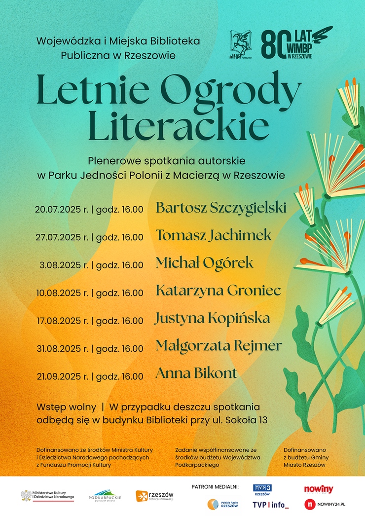 Książki, rozmowy i znani autorzy. Letnie Ogrody Literackie w Rzeszowie 2 - Polskie Radio Rzeszów Książki, rozmowy i znani autorzy. Letnie Ogrody Literackie w Rzeszowie - Polskie Radio Rzeszów