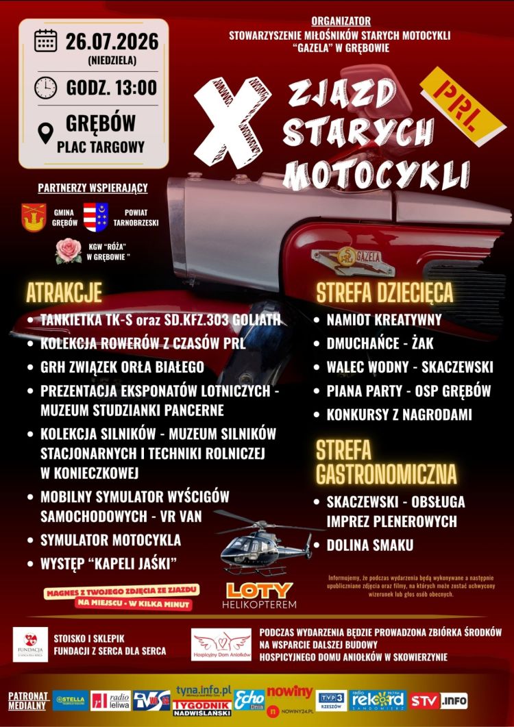 Zabytkowe motocykle i rowery PRL w Grębowie. Jubileuszowy zjazd miłośników motoryzacji 2 - Polskie Radio Rzeszów Zabytkowe motocykle i rowery PRL w Grębowie. Jubileuszowy zjazd miłośników motoryzacji - Polskie Radio Rzeszów