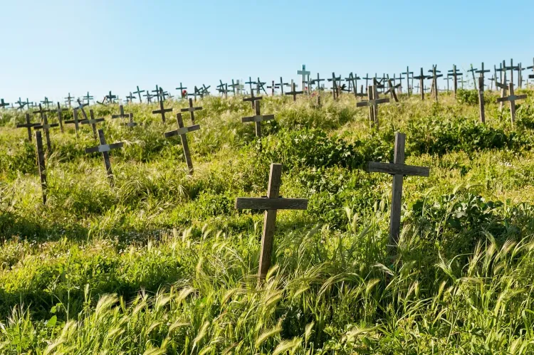 Krzyże w&nbsp;Medyce ku&nbsp;pamięci ofiar rzezi wołyńskiej