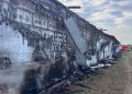 Pożar kurnika w&nbsp;Rusinowie. Spłonęło 13 tysięcy kur