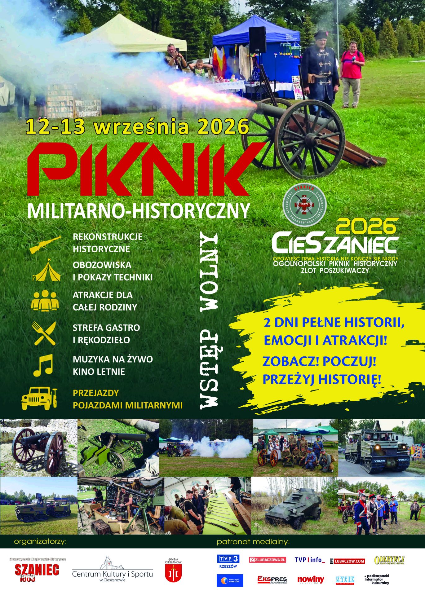 CieSzaniec 2026 Piknik Militarno-Historyczny połączony ze zlotem poszukiwaczy - Polskie Radio Rzeszów