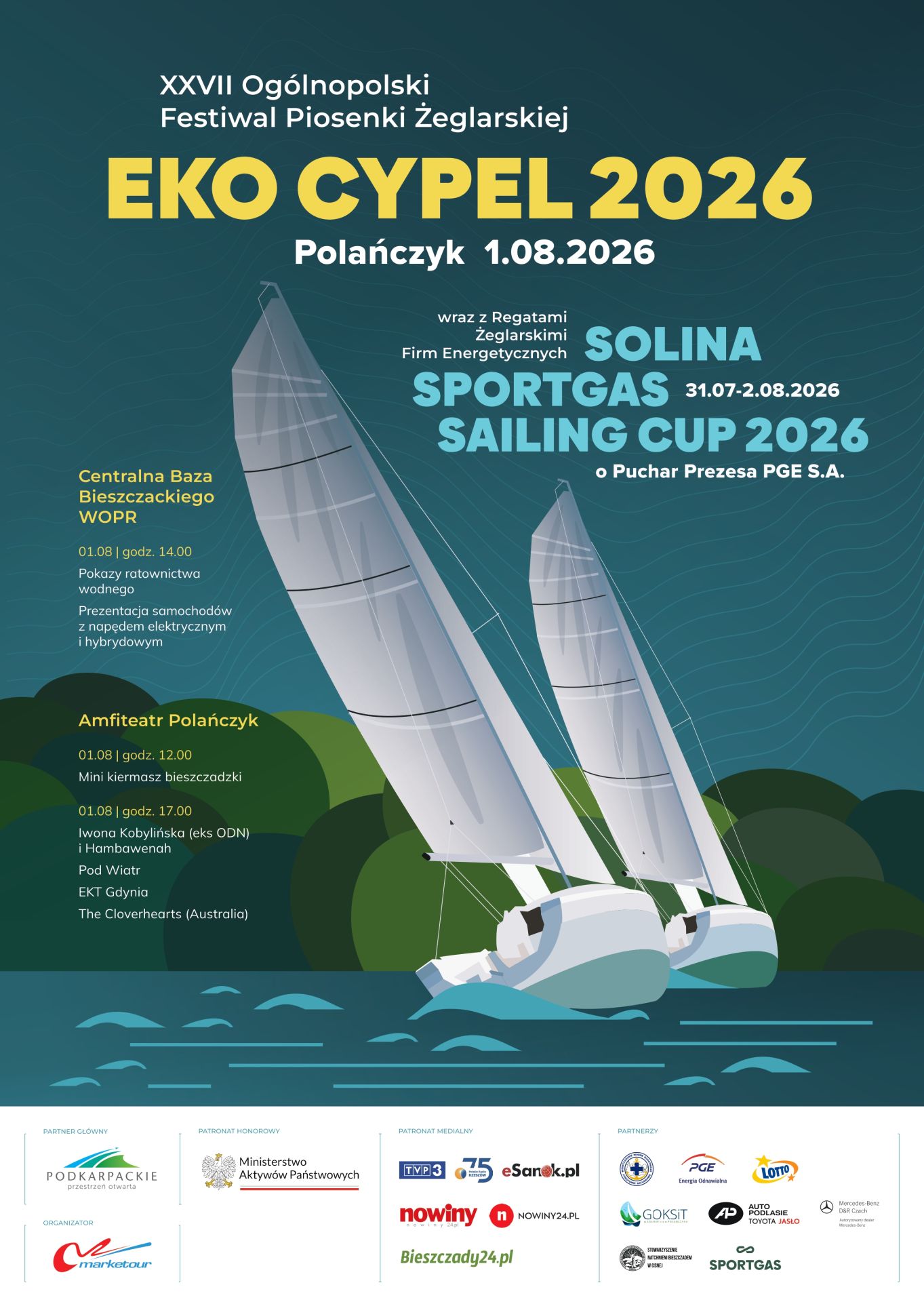 Ogólnopolski Festiwal Piosenki Żeglarskiej Eko Cypel 2026 - Polskie Radio Rzeszów