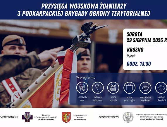 60. przysięga 3. Podkarpackiej Brygady Obrony Terytorialnej w Krośnie 2 - Polskie Radio Rzeszów 60. przysięga 3. Podkarpackiej Brygady Obrony Terytorialnej w Krośnie - Polskie Radio Rzeszów