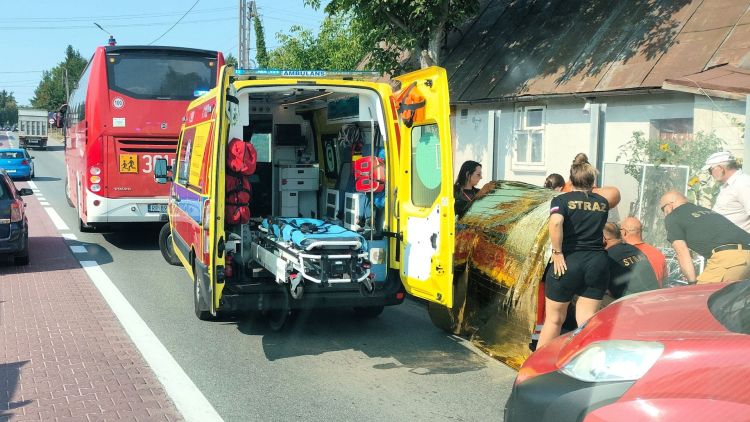 [AKTUALIZACJA] Potrącenie rowerzysty na&nbsp;DK19 w&nbsp;Boguchwale. Koniec utrudnień na&nbsp;trasie
