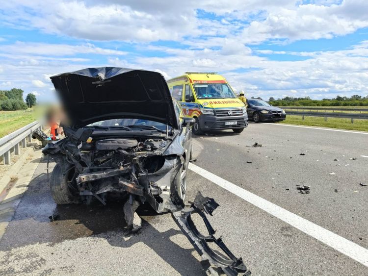 Wypadek na&nbsp;A4 w&nbsp;Białobrzegach. Droga w&nbsp;kierunku Rzeszowa odblokowana [AKTUALIZACJA]