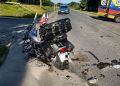 Wypadek w&nbsp;Futomie. Motocyklista trafił do&nbsp;szpitala