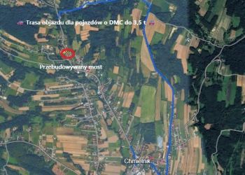 Zmiana organizacji ruchu w&nbsp;Chmielniku. Będzie objazd przez&nbsp;Niedybrze