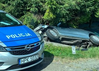 Wypadki i&nbsp;utrudnienia na&nbsp;Podkarpaciu. Samochód w&nbsp;rowie, zderzenie motocyklisty i&nbsp;korek na&nbsp;DK19