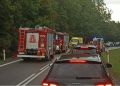 Wypadek na&nbsp;serpentynach w&nbsp;Zagórzu, droga całkowicie zablokowana