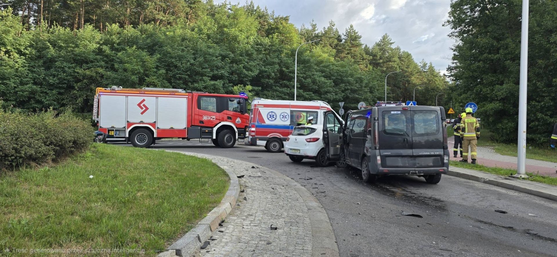 Zderzenie trzech samochodów w Tarnobrzegu. Trasa w stronę Sandomierza zablokowana 2 - Polskie Radio Rzeszów Zderzenie trzech samochodów w Tarnobrzegu. Trasa w stronę Sandomierza zablokowana - Polskie Radio Rzeszów