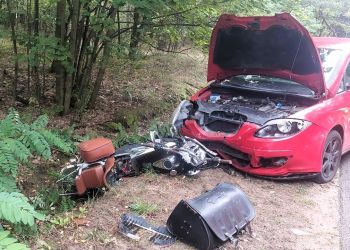 Nie&nbsp;żyje 73-letni motocyklista. Wypadek w&nbsp;Knapach w&nbsp;gminie Baranów Sandomierski