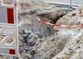 Niewybuch przy budowie drogi w&nbsp;Sanoku. Robotnicy znaleźli pocisk moździerzowy
