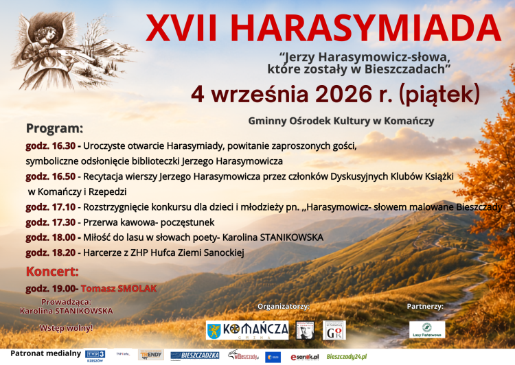 XVII Harasymiada w&nbsp;Komańczy. Poezja Jerzego Harasymowicza wraca w&nbsp;Bieszczady