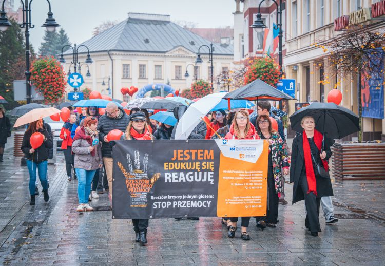 Ponad 300 osób przeszło ulicami Rzeszowa. Marsz przeciwko przemocy