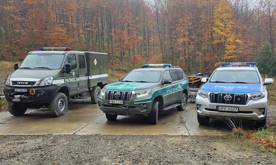 Granat i mina przeciwpancerna znalezione w Bieszczadach. Turysta powiadomił policję - Polskie Radio Rzeszów