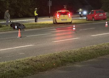 Wypadek na&nbsp;alei Witosa w&nbsp;Rzeszowie. Motocyklistka trafiła do&nbsp;szpitala