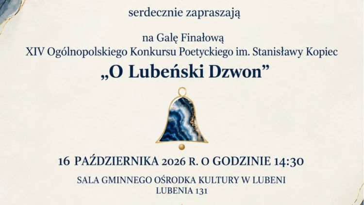 Ogólnopolski Konkurs Poetycki „O Lubeński Dzwon”. Gala w Lubeni 1 - Polskie Radio Rzeszów Ogólnopolski Konkurs Poetycki „O Lubeński Dzwon”. Gala w Lubeni