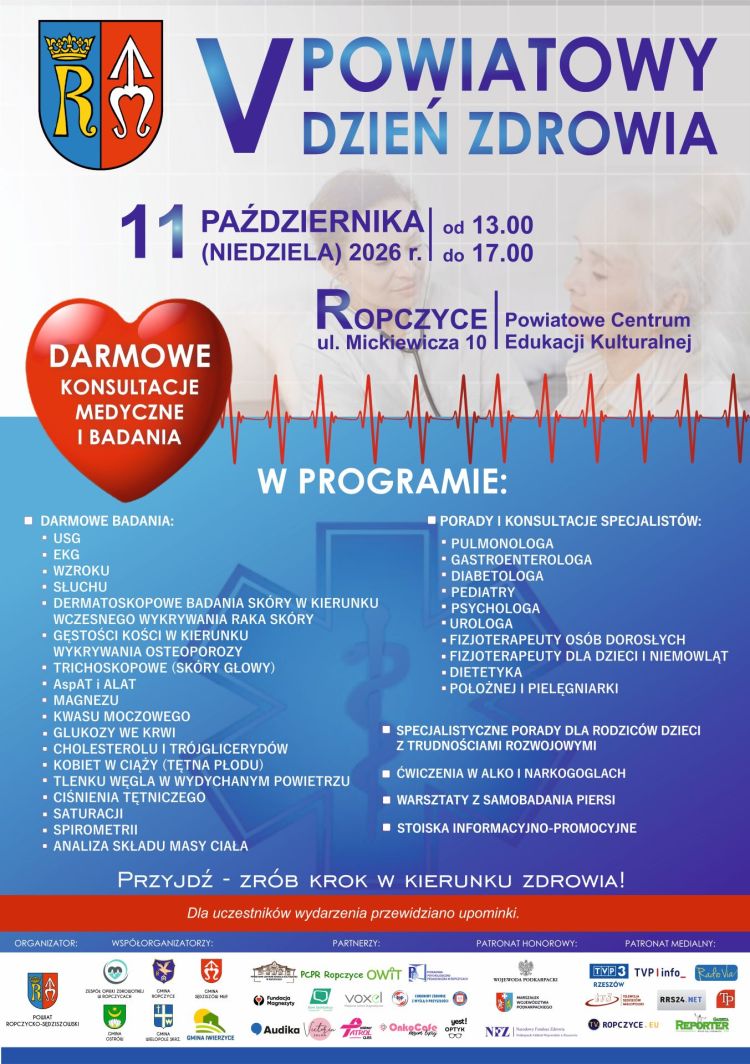 V Powiatowy Dzień Zdrowia w Ropczycach. Bezpłatne badania i konsultacje - Polskie Radio Rzeszów