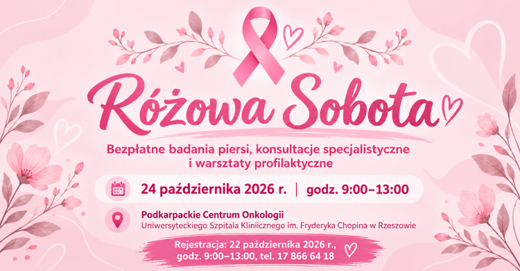 Różowa Sobota w Rzeszowie. Bezpłatne badania piersi i konsultacje 1 - Polskie Radio Rzeszów Różowa Sobota w Rzeszowie. Bezpłatne badania piersi i konsultacje