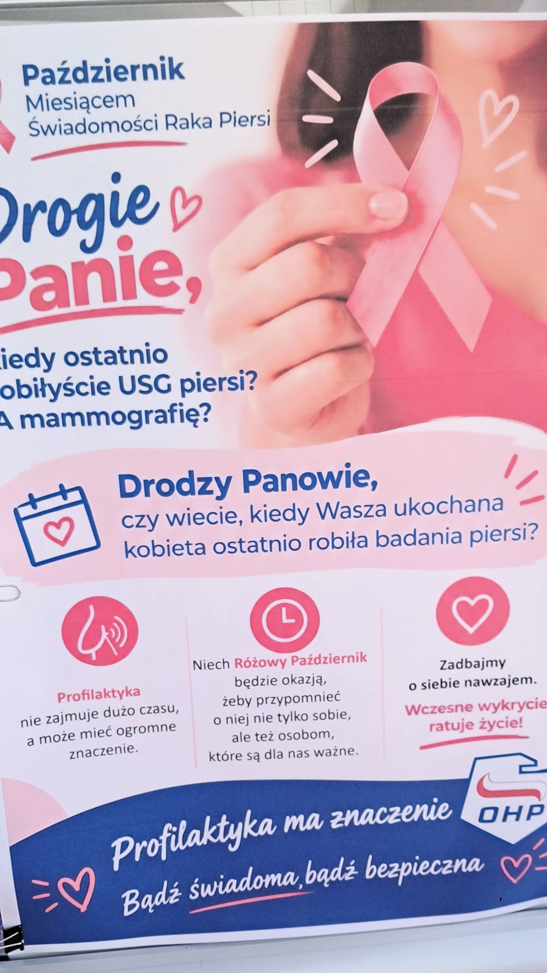 Różowy Październik w Rzeszowie. OHP przypominają o profilaktyce raka piersi - Polskie Radio Rzeszów
