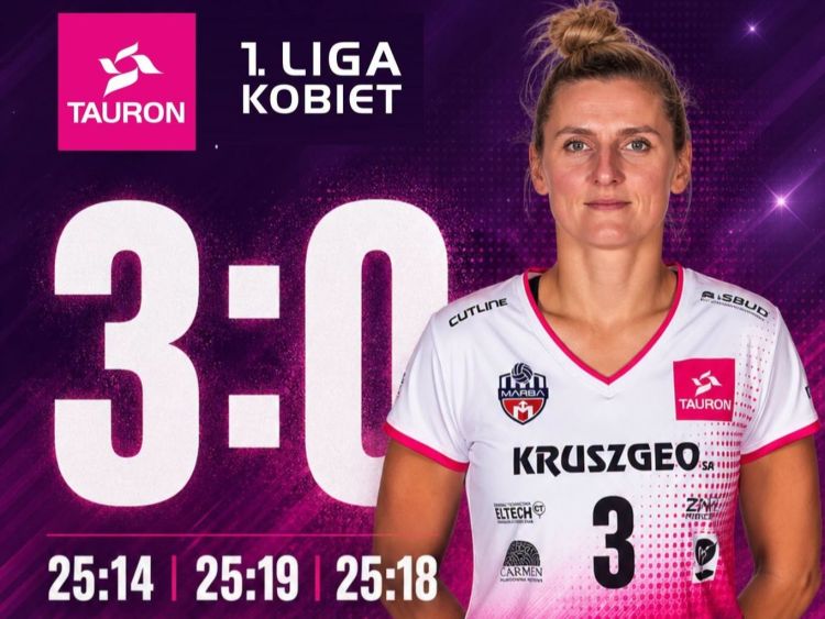 Siatkarki Marby Sędziszów Małopolski pokonały Solną Wieliczka 3:0