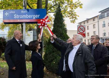 Ulica Marii Stromberger w&nbsp;Rzeszowie. Odsłonięto także tablicę pamiątkową